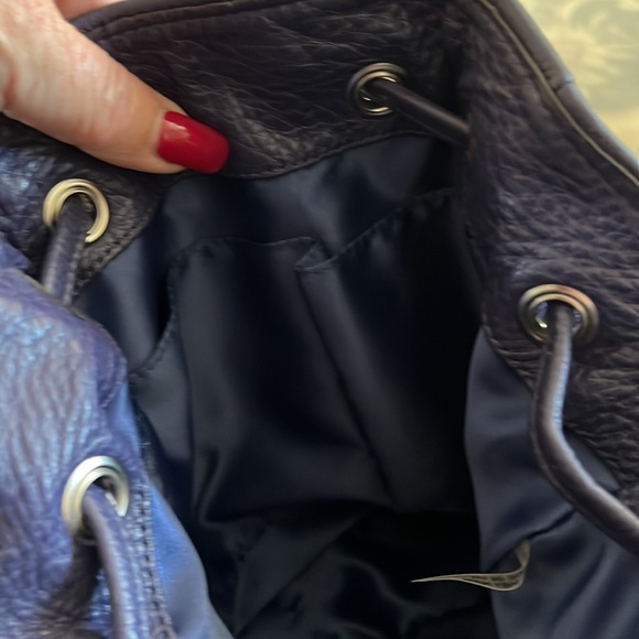 Coach drawstring leather purse. Like new. Two straps - Picture 7 of 7